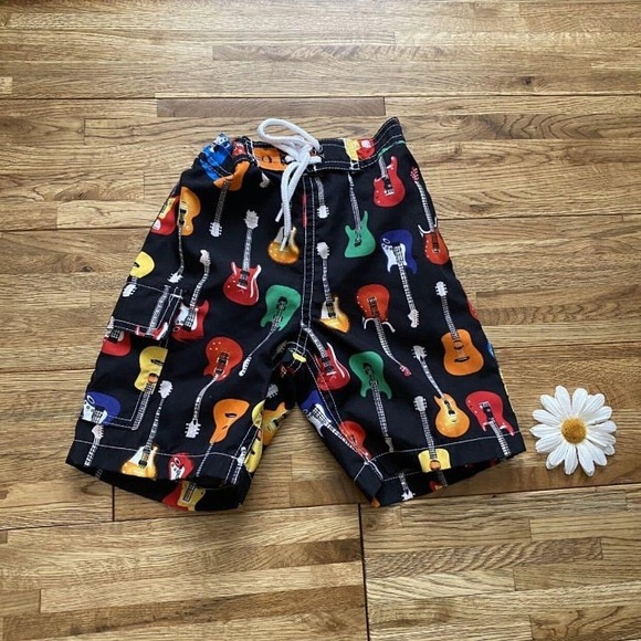 Boys‎ Guitar Swim Trunks Size 18 Mo - Picture 1 of 6
